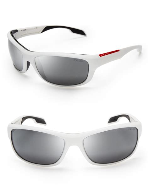 mens white prada sunglasses